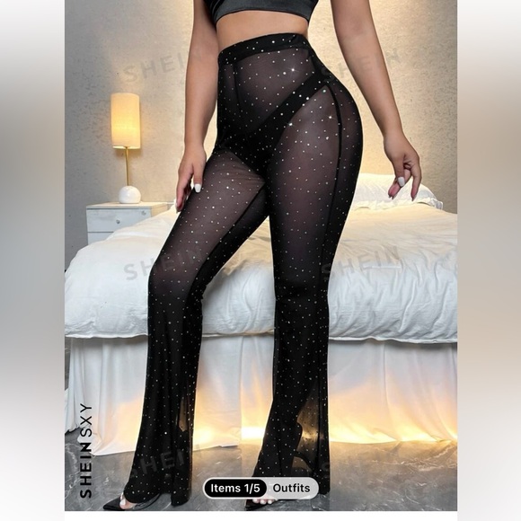 Sparkly mesh pants - Picture 2 of 3